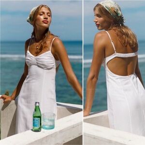 I*space White Midi Dress